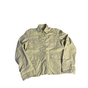 Ralph Lauren Polo Jeans Co. light green  Utility Jacket M 100% Cotton Button-Up